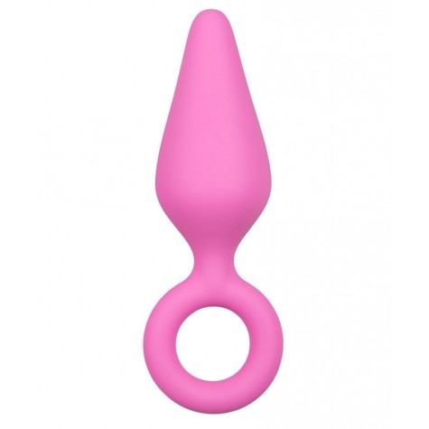 Розовая анальная пробка Pointy Plug - 15,5 см.