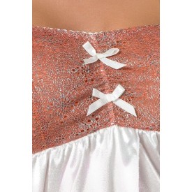 Сорочка Carrie с ажурным лифом и разрезом по центру